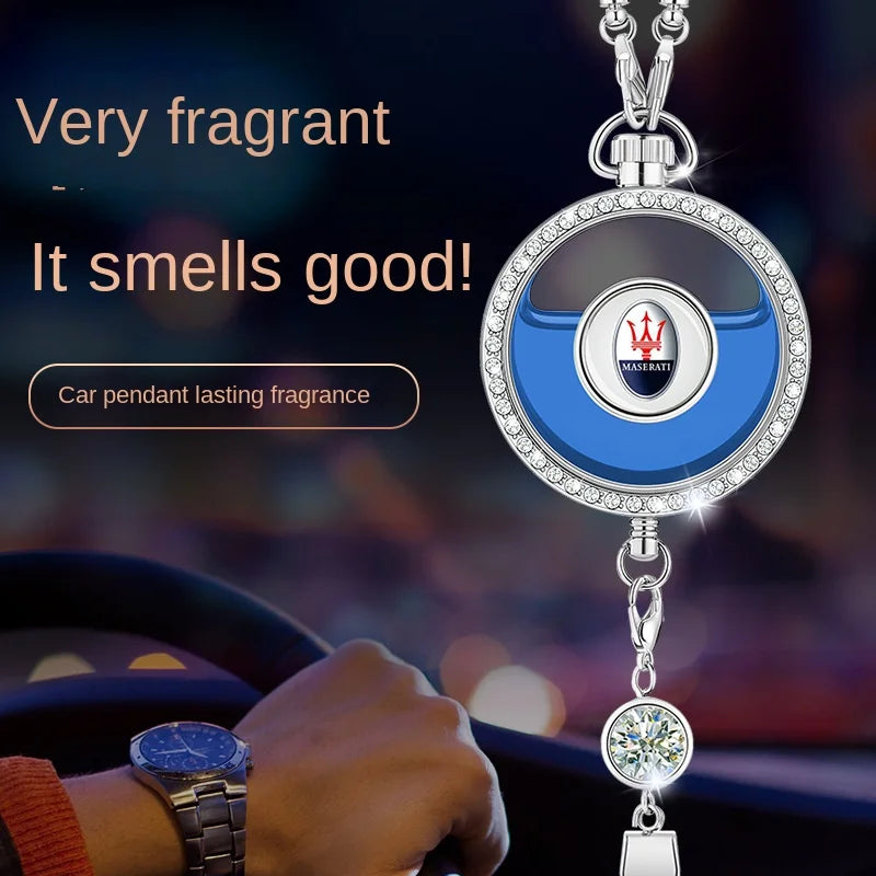 Custom Car Emblem Car Hanging Perfume Pendant Air Freshener Rearview Mirror Hanging Accessories