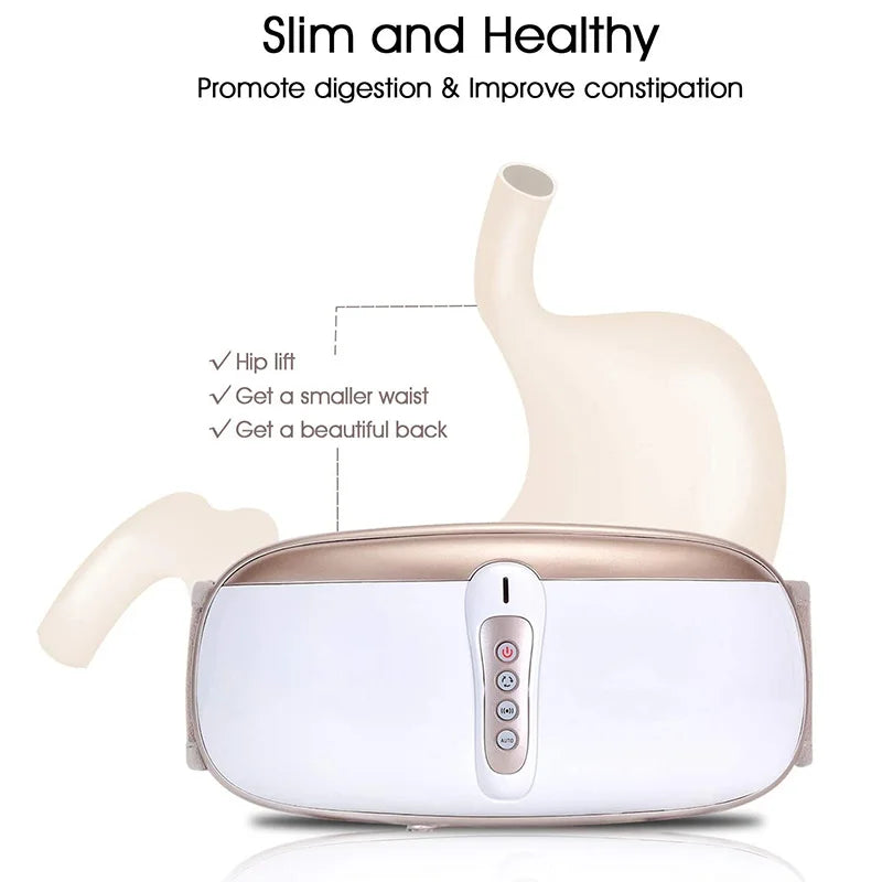 Slimming Belt Weight Loss Machine for Women Vibration Abdomen Massager Belly Fat Burner 4 Massage Modes Promote Digestion