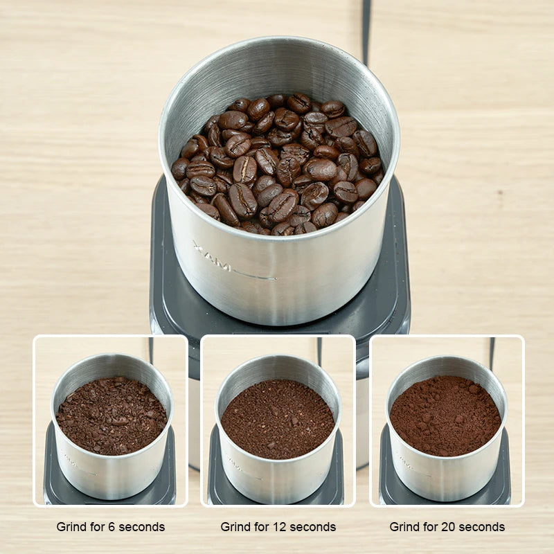 Hot Sale Portable Grinder Mill Electric Stainless Steel Coffee Bean Grinder Mixer Food Processor Blender Spice Mill