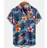 Full Printing Hawaiian Blouse Sublimation Summer Wear Casual Digital Print Button up Short Sleeve Men's Beach Hawaiian Shirts