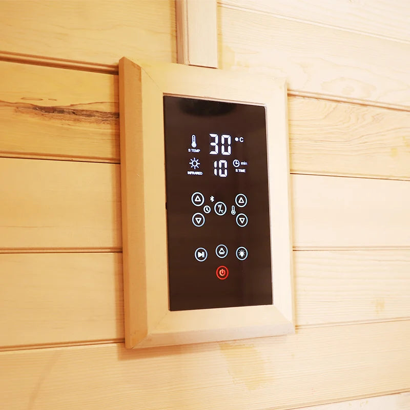 Indoor Steam Sauna Room Traditional Sauna Stove Steam Room Shower Tub Combo Cabin Shower