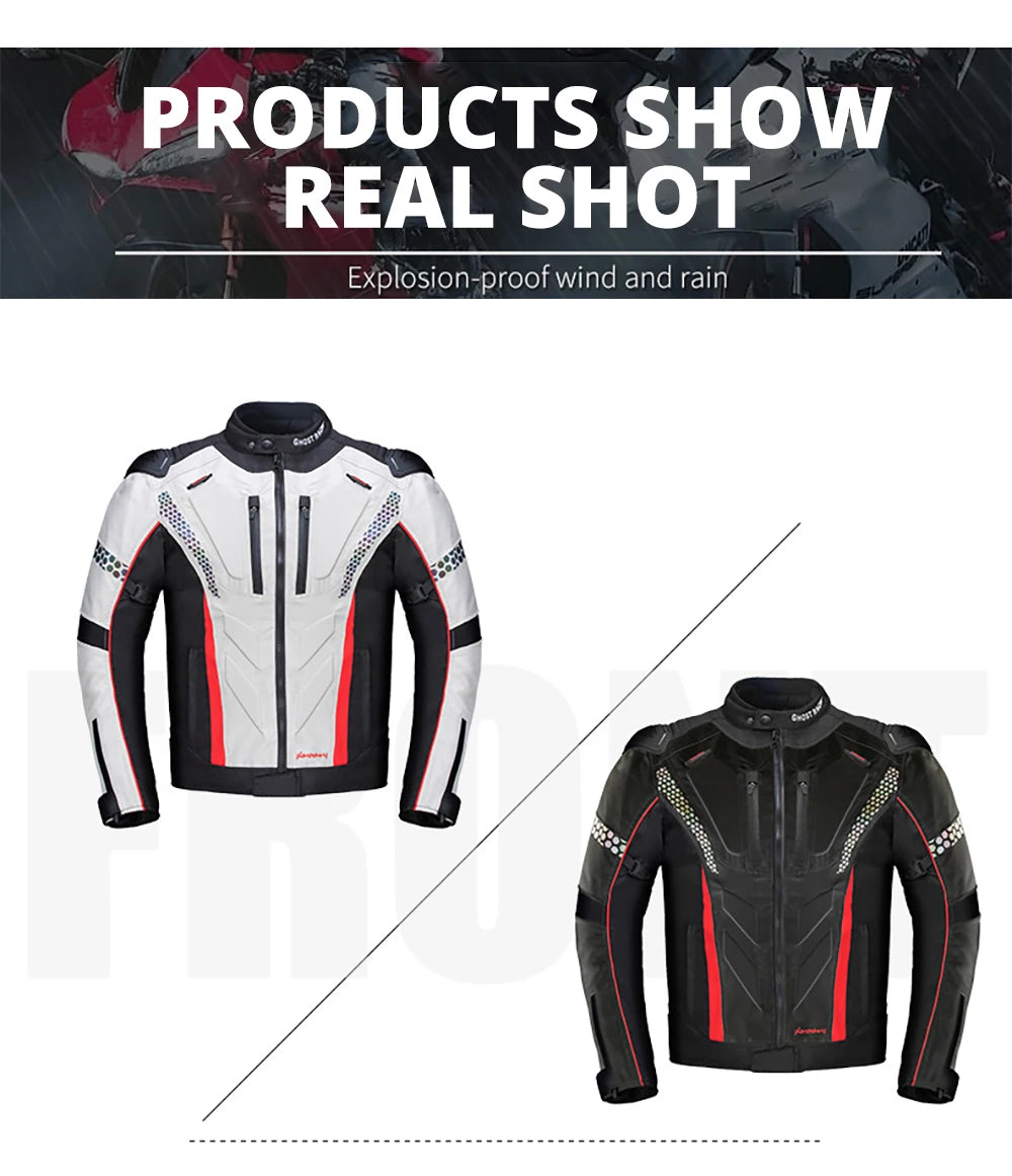New Motorcycle Jacket Pants Suit Protective Gear Motorbike Riding Jacket Waterproof Windproof Motorcycle Pants Suit