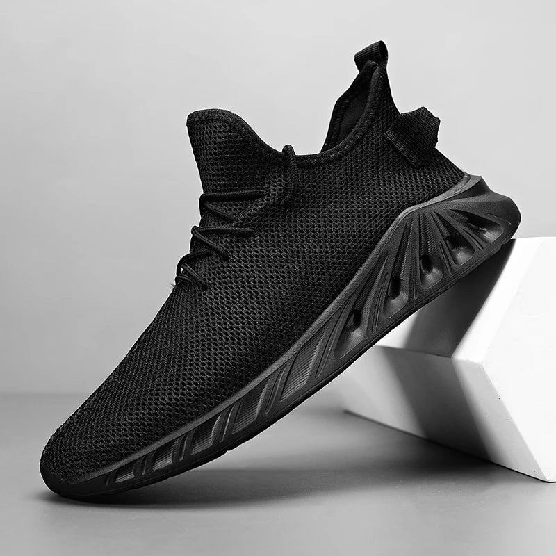 Men's Road Running Minimal Shoes Jogger Jogging Sneakers Track Trail Stretch Fabric Air Mesh Athletic Low-top Sport Light-weight