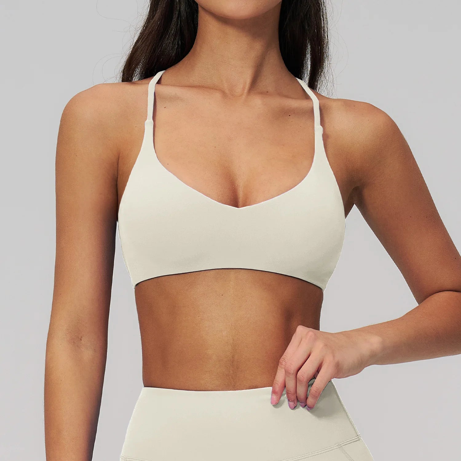 Backless Yoga Suit Halter Neck Tight Quick-drying Fitness Suit High-intensity Sports Suit Female