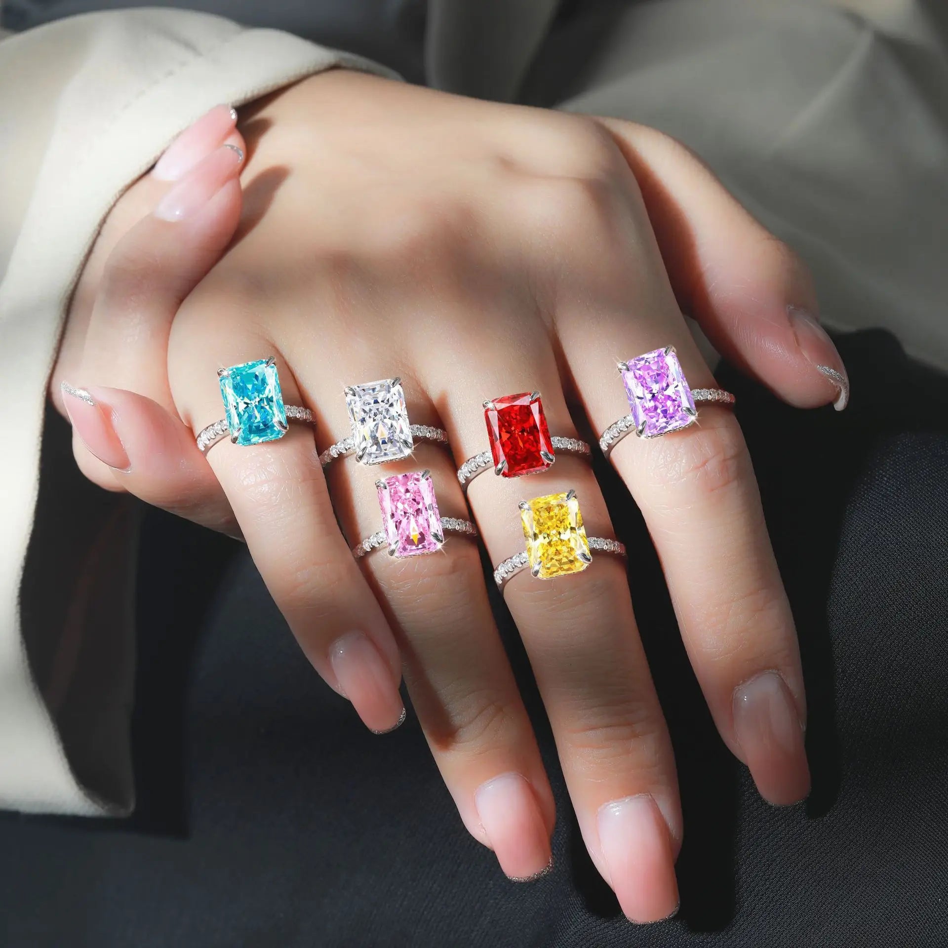 Mercery Jewelry 2022 Fashion Trend Beautifully Designed High Quality 14K Solid Gold Gemstone Rings for Women for Engagement