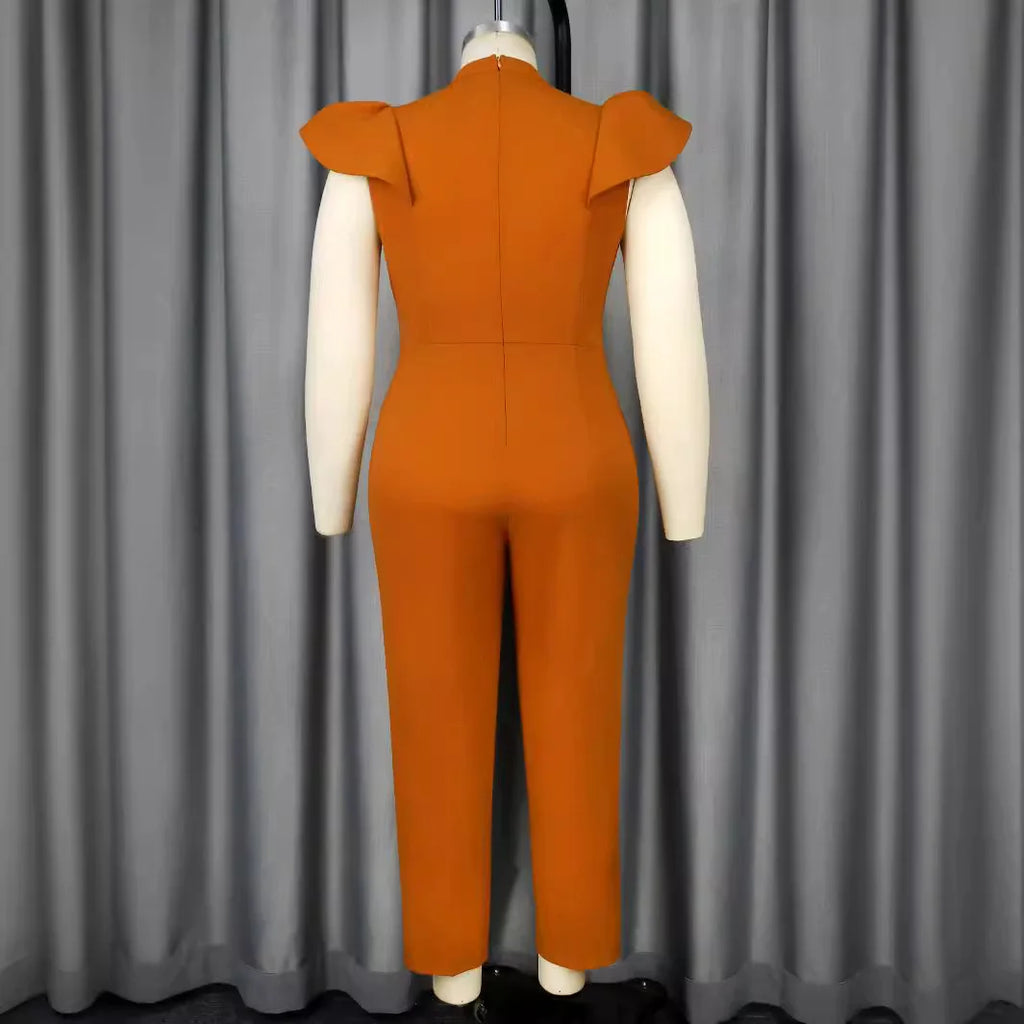 Wholesale Women Jumpsuit Short Sleeve Playsuit Clubwear Straight Leg Jumpsuit Women's With Belt Bodysuit Rompers