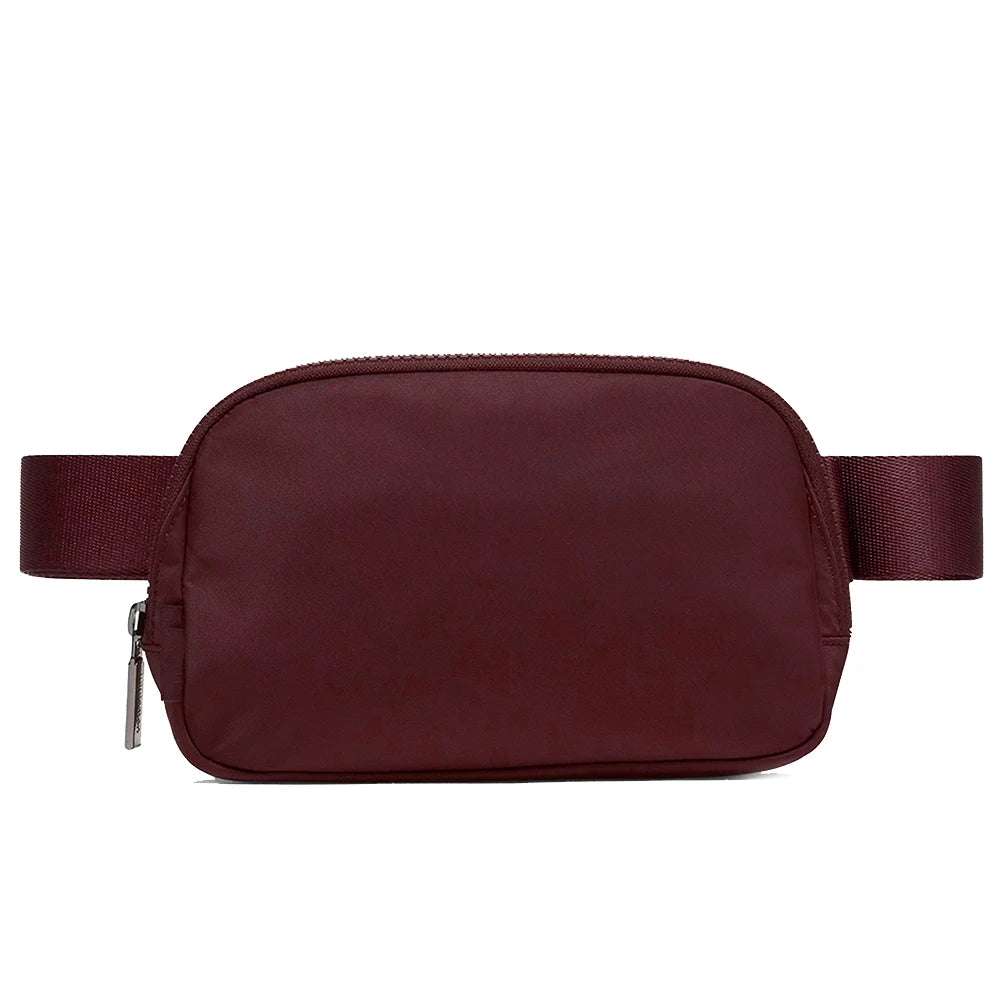 USA Oversea Warehouse 1L Nylon Waterproof Chest Bag Fanny Pack Waist Bag Belt Bag Crossbody Waist Belt Sport Workout Waist Bag