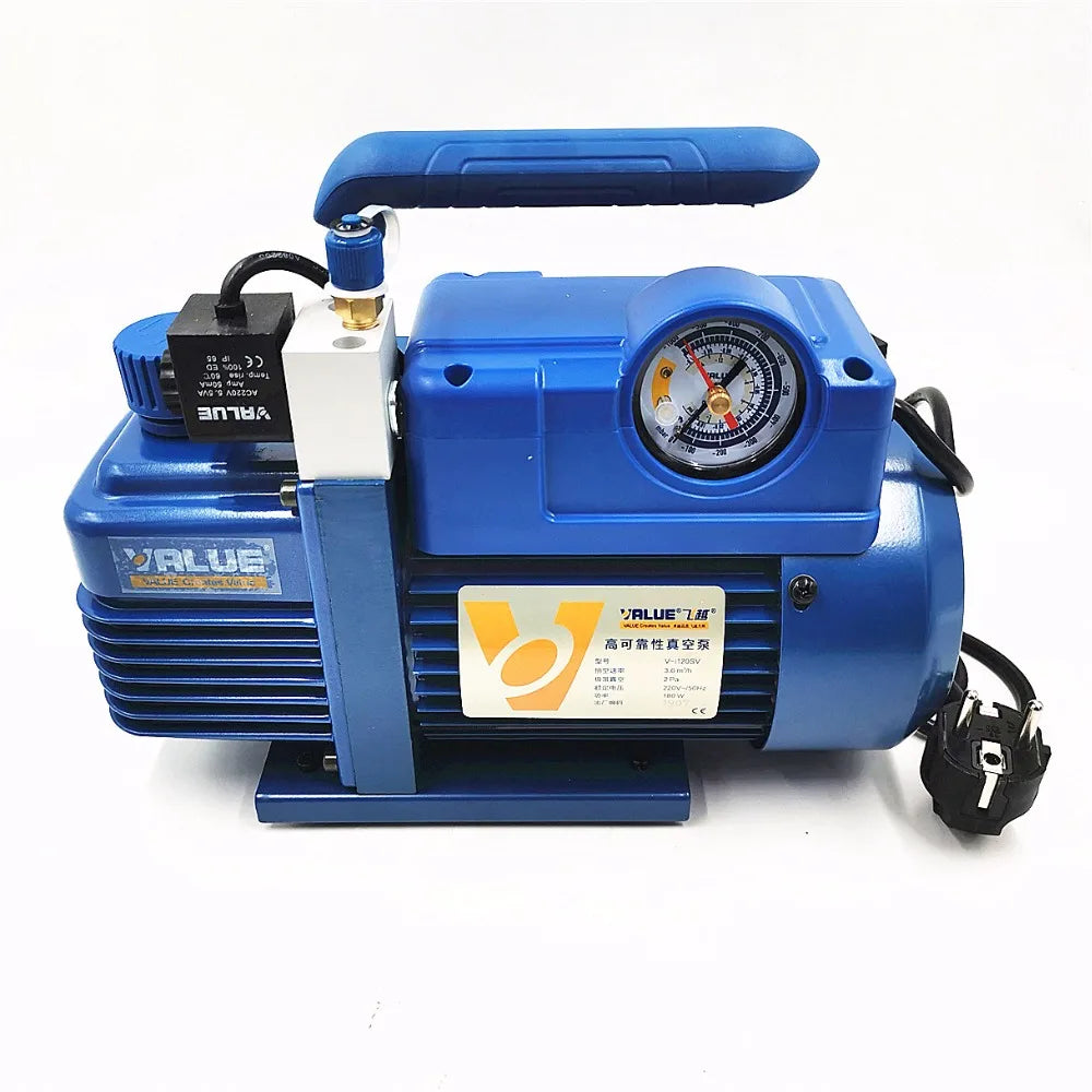 3.6m3/h 220V 180W V-i120SV Air Conditioning Laboratory Air Pump Refrigerate R410 Vacuum Pump 1L R410 R407C, R134a, R12, R22