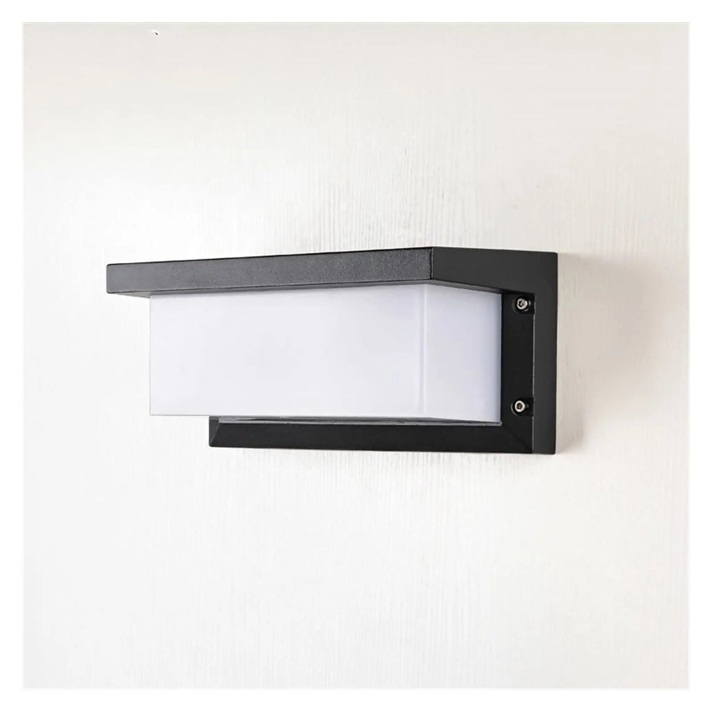 Modern Minimalist Waterproof Black Garden Outdoor Wall Lamp  for Garden Courtyard Villa Bedroom Living Room