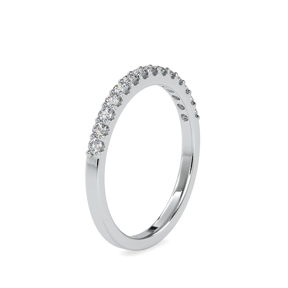 Customized Lab Grown Diamond Engagement Ring Fancy Band Silver Plated 14 Stones Luxury Style IGI/Certified Women Brahma Diamonds