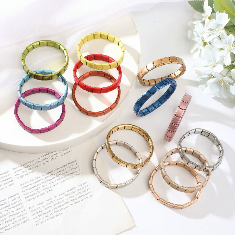 Italian Charm Bracelets DIY Basic Chain Stainless Steel Bangle Versatile Assembled Modules Ideal Gift 9mm Universal Dropshipping