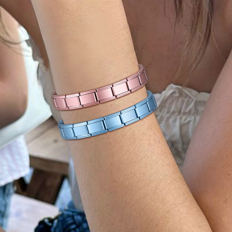 Italian Charm Bracelets DIY Basic Chain Stainless Steel Bangle Versatile Assembled Modules Ideal Gift 9mm Universal Dropshipping