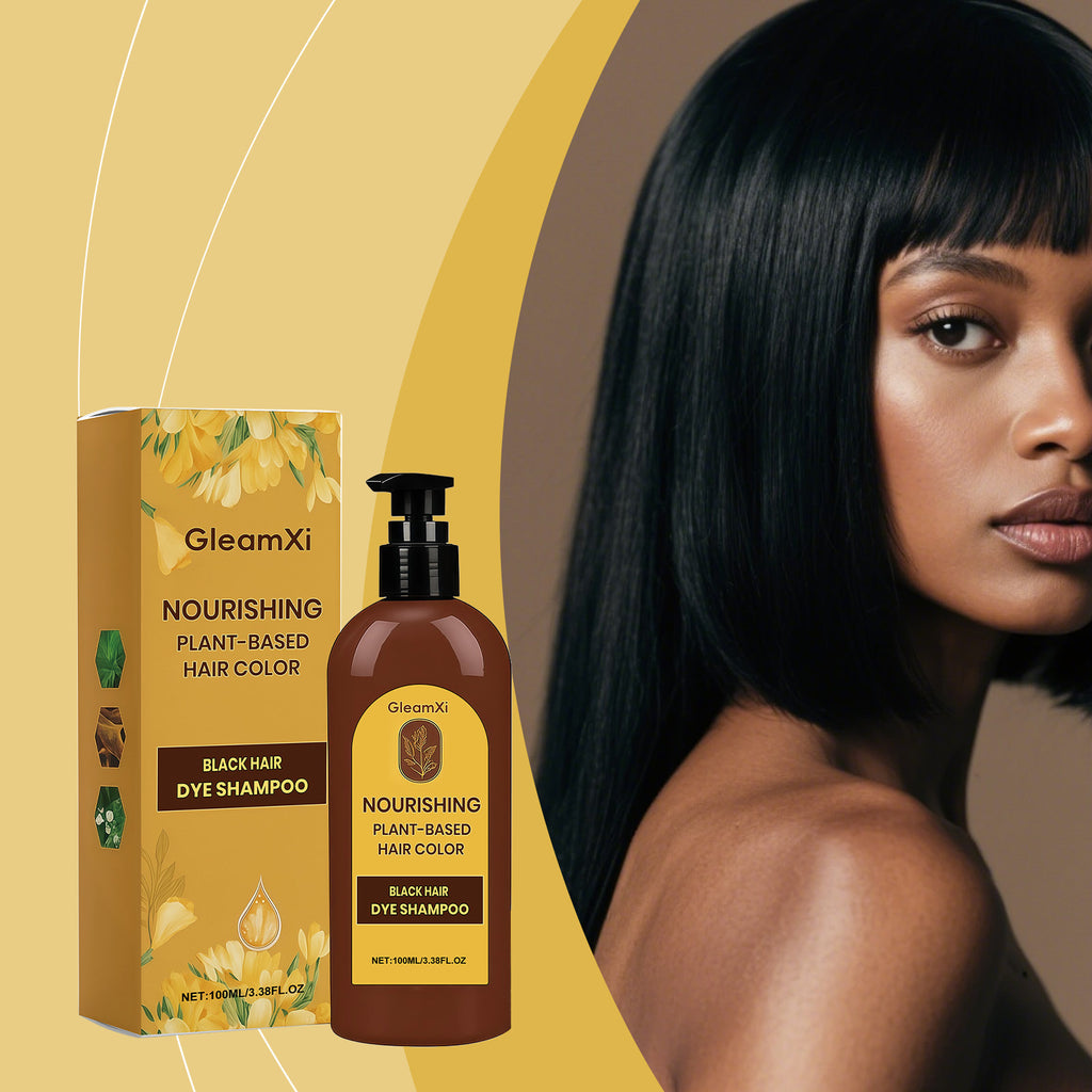 Hair Dye Shampoo Natural Black Chestnut Color Even Coloring Repair Gray White Hair Smoothing Nourishing Instant Coloring Shampoo