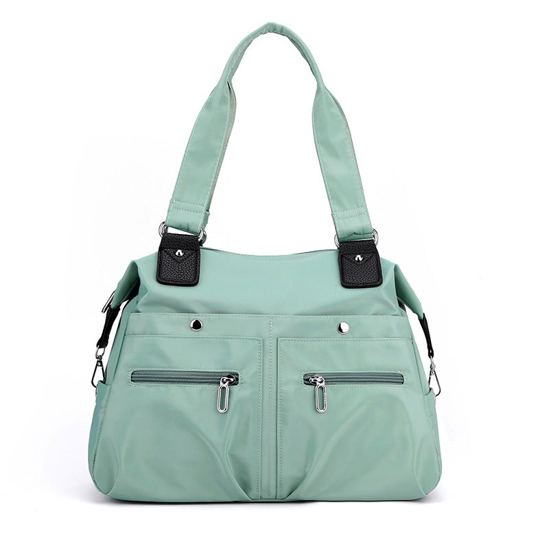 Fashion Travel Handbag Lightweight Water-repellent Nylon Cloth Bag New Women's Shoulder Bag Fashionable All-match Shopping Bag