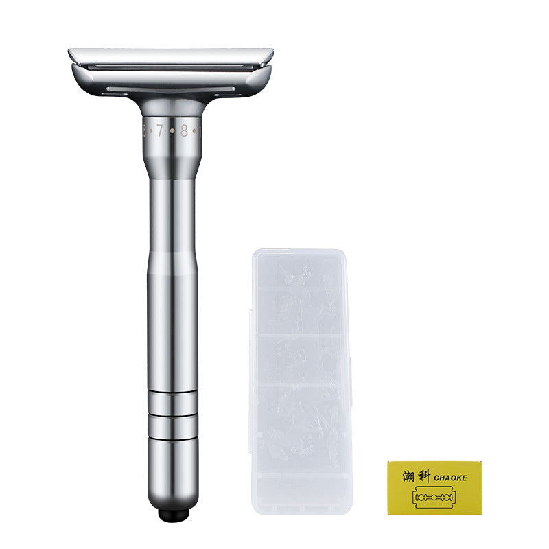 Chaoke 8-speed sharpness manual razor old-fashioned razor men's double-sided stainless steel blade beard knife
