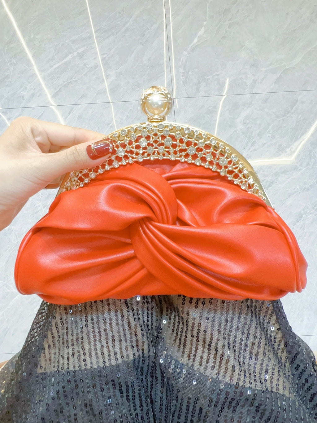 New Cross-border Socialite Clutch Bag Rhinestone Evening Dress Women's Bag Chain Crossbody Bag Evening Banquet Bag Gift Bag Bridal Bag