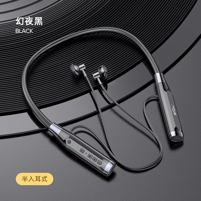 [Factory in stock] Wireless Neck-Hanging Bluetooth Headset with Large Power and Long Endurance Noise Reduction Wireless Sports Insertable Card