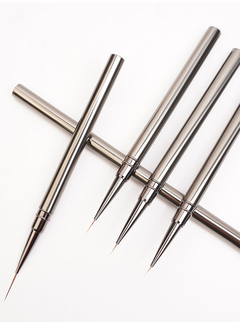 Nails Art Liner Brushes UV Gel Brush 6/9/12/15/18mm Nail Design Pen Elongated Lines Striping Painting Professional Manicure Tool