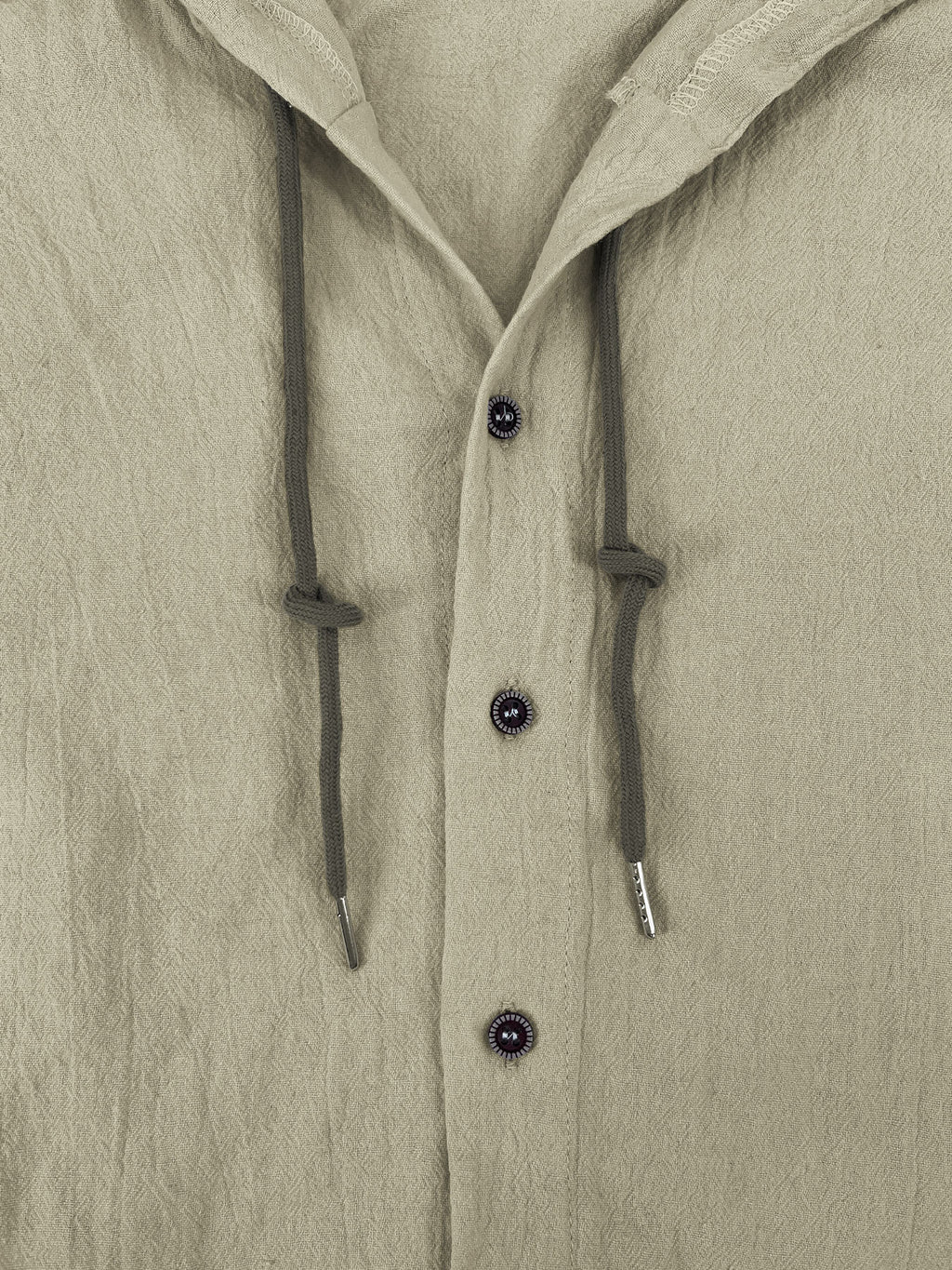 Summer Men's Linen Shirt Solid Streetwear Long Sleeve Hoodie Cardigan Clothing For Men Button Tops Casual Loose Men Hooded Shirt