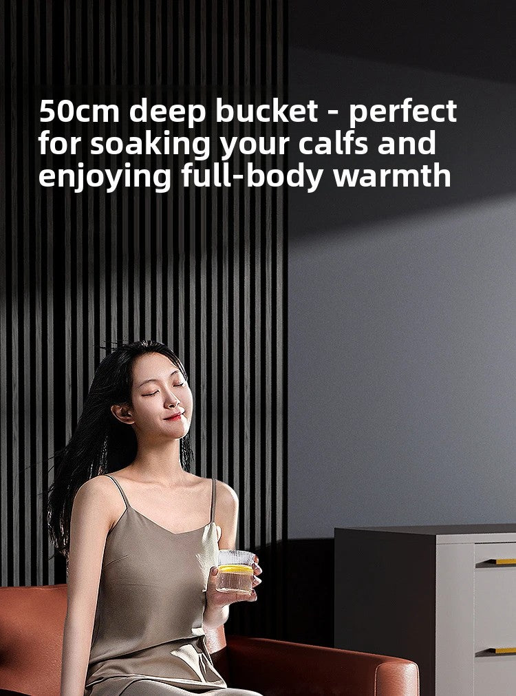 Electric Foot Bath Bucket Vibration Sterilization Foot Spa Bubbles Footbath Machine for Relieve Pressure Relaxation Foot Massage