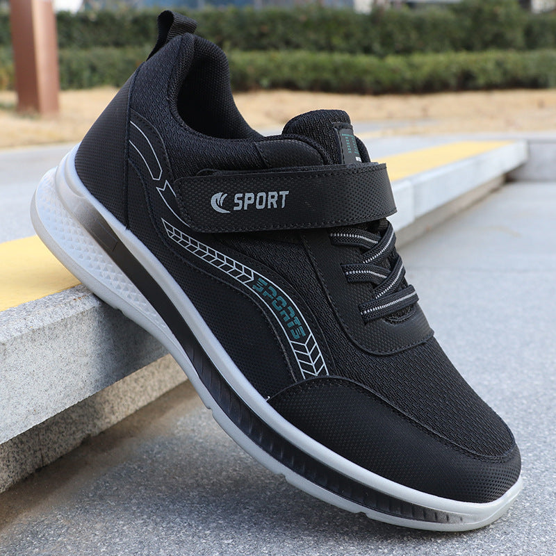 Spring and autumn middle-aged and elderly walking shoes single-layer shoes couple's breathable sneaker men's old shoes mesh mom and dad shoes