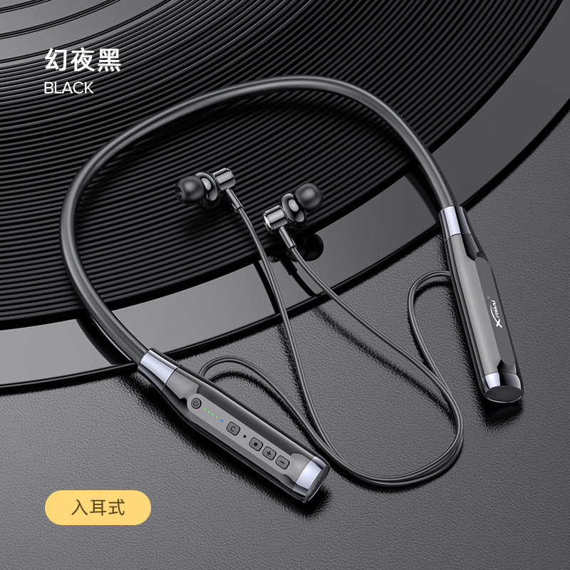 [Factory in stock] Wireless Neck-Hanging Bluetooth Headset with Large Power and Long Endurance Noise Reduction Wireless Sports Insertable Card
