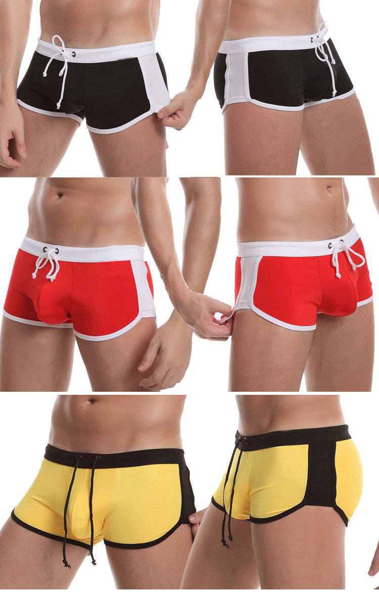 Aliexpress Wish Double Insurance Tie Swimming Trunks Boxer Swimming Trunks Arrow Swimming Trunks Wholesale