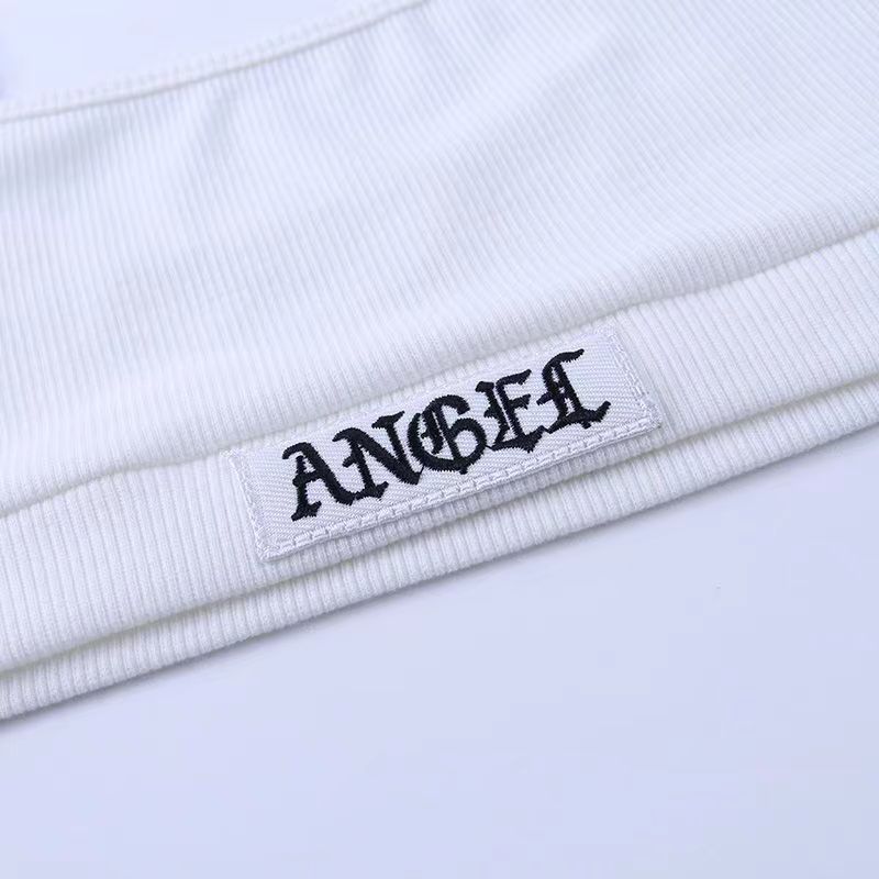 2024 spring and summer new English label rib European and American fashion small suspender shorts suit women's cross-border foreign trade Wholesale