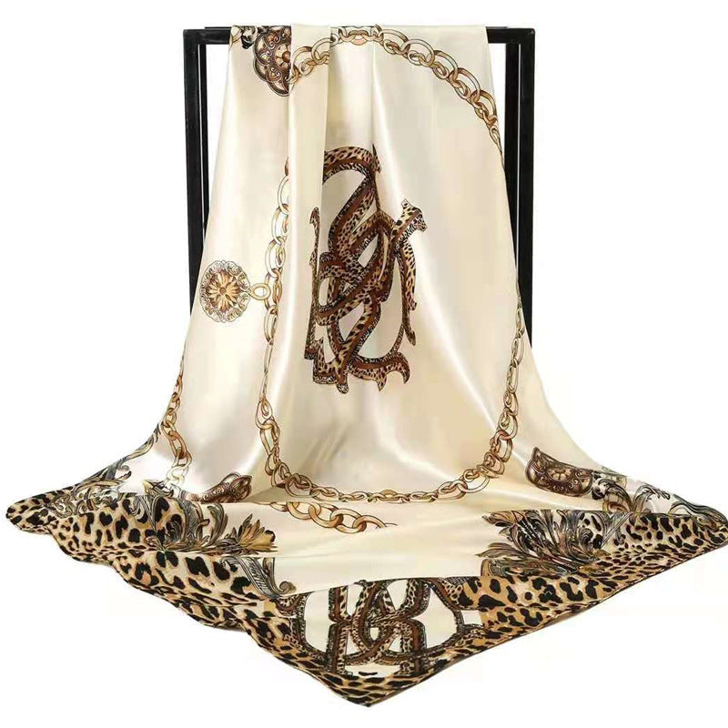 Mother's Day gift double-sided scarf 90 square scarf summer women's thin decorative versatile small scarf shawl scarf scarf
