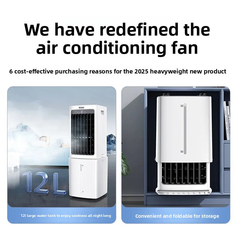 Portable Air Conditioner Fans Air Cooler 9L/12L Water Tank Remote Control 3-in-1 Cooling Fan Humidifier for Home Office Room