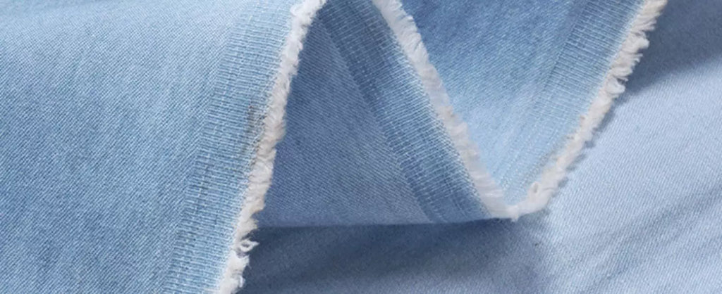 Washed Denim Jeans Fabric Cotton By The Meter for Needlework Dress Skirt Shirt Jacket Pants Diy Sewing Wearable Soft Cloth Blue