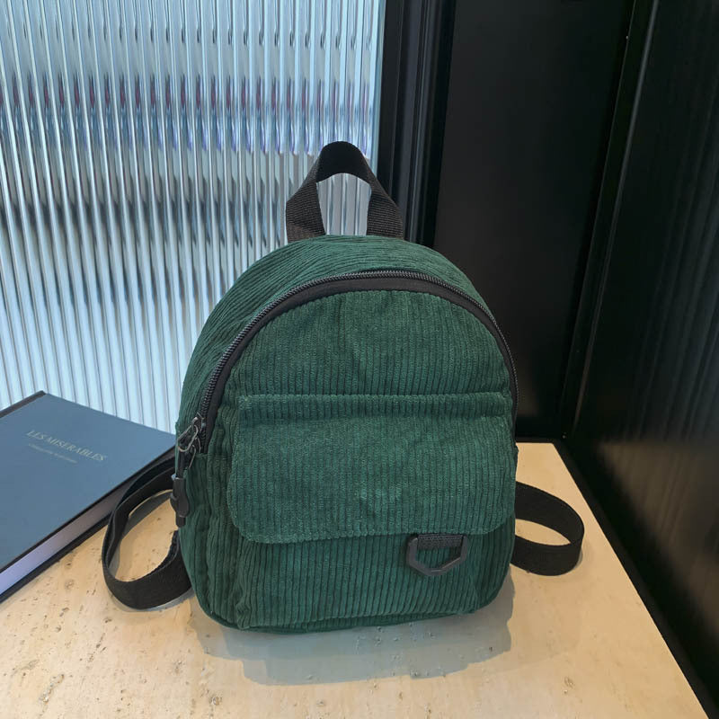 Wholesale/Mini Backpack ins Super Hot Cute OL Commuter Small Cosmetic Bag Striped Textured Student All-match Schoolbag