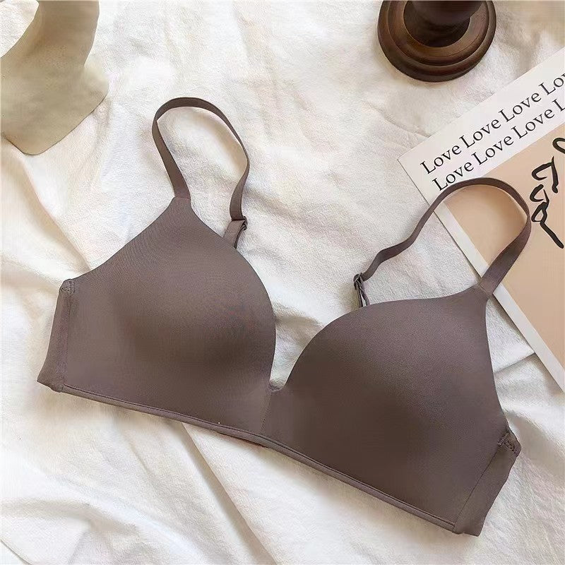 Light and thin clothing bra gathered on the support of foreign trade cross-border milk collection anti-sagging manufacturers direct supply running wholesale women's underwear