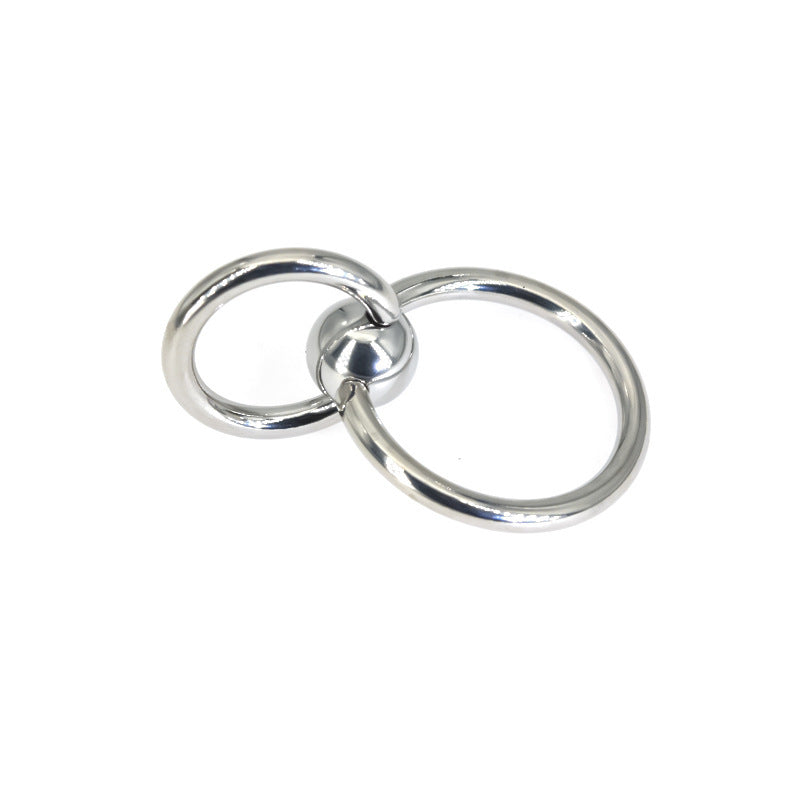 24/28mm Piercing Jewelry Shady Ring Collar Double Ring Pure Titanium Steel Male Piercing Large Inner Diameter Piercing Jewelry PA Ring