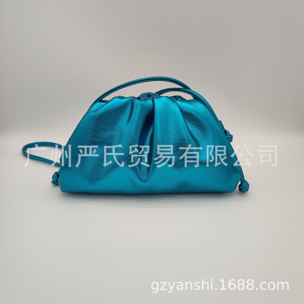 Zebra Pattern Cloud Bag Cross-border Women's Bag Pleated Dumpling Bag New Autumn and Winter Fashion Shoulder Crossbody Bag Hand-held Women's Bag