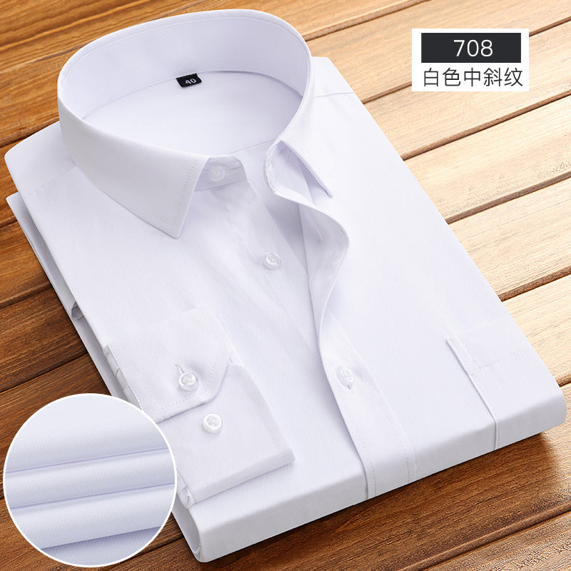 Spring and Summer New Striped Long-Sleeved Shirts for Men, Business Casual Workwear, Breathable Shirts, Cross-Border European and American Bestsellers on Amazon