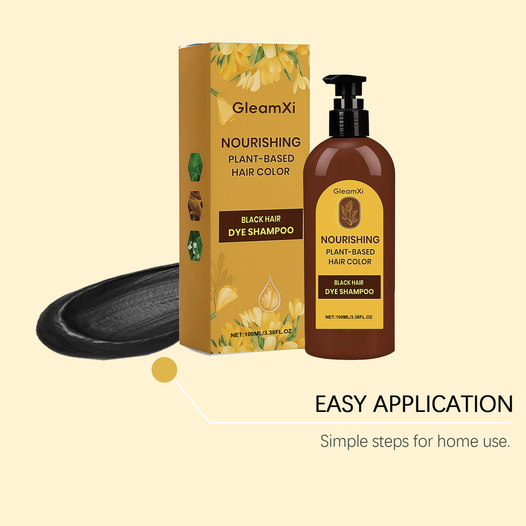 Hair Dye Shampoo Natural Black Chestnut Color Even Coloring Repair Gray White Hair Smoothing Nourishing Instant Coloring Shampoo