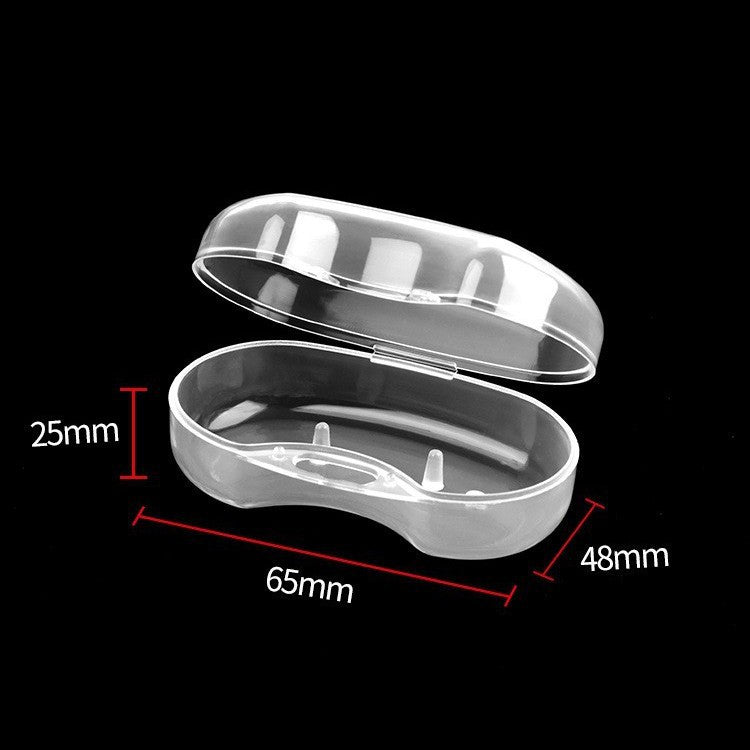 Oval Earplug Box, Small Round Box, Storage Box for Earplugs, Portable Mini Jewelry Storage Black Round Box