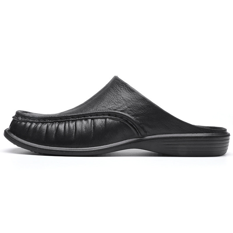 Cross-Border New Large Size Sandals for Summer Indoor and Outdoor Wear Home Men's Fashion Soft-Soled Half-Slippers Factory Direct Sales