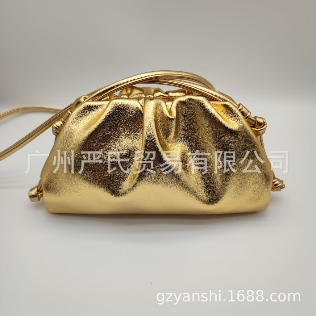 Zebra Pattern Cloud Bag Cross-border Women's Bag Pleated Dumpling Bag New Autumn and Winter Fashion Shoulder Crossbody Bag Hand-held Women's Bag