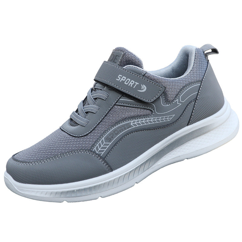 Spring and autumn middle-aged and elderly walking shoes single-layer shoes couple's breathable sneaker men's old shoes mesh mom and dad shoes