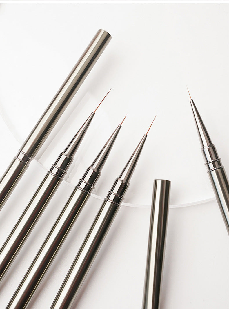 Nails Art Liner Brushes UV Gel Brush 6/9/12/15/18mm Nail Design Pen Elongated Lines Striping Painting Professional Manicure Tool