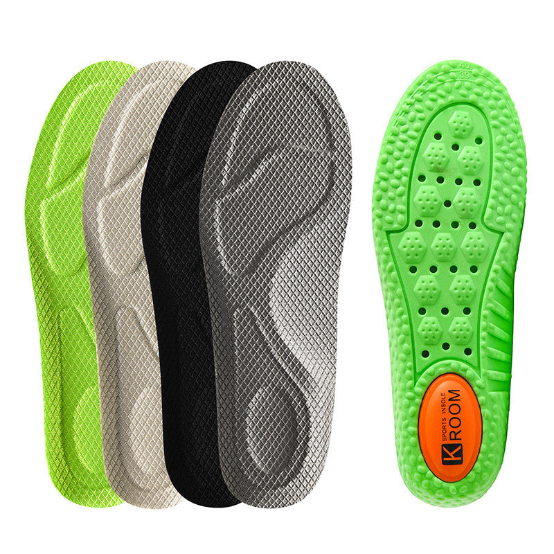 Manufacturer Wholesale Zoom Sports Insoles for Men Boost Popcorn Military Training Shock-Absorbing Breathable High-Elastic Insoles