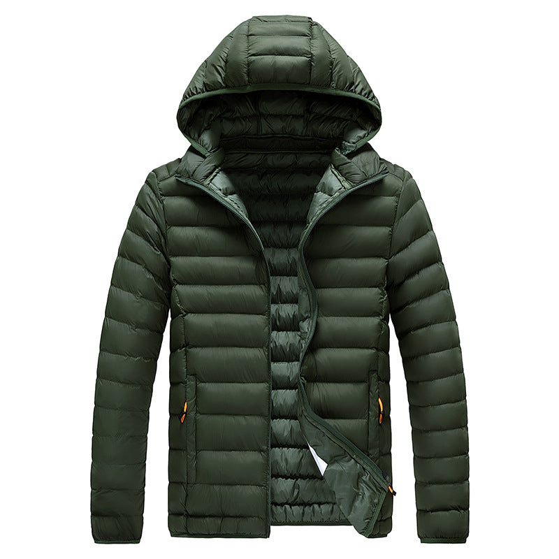 Cross-Border Exclusive Supply for Amazon: Men's 2026 Winter Jacket, Slim Fit, Lightweight Cotton Coat, Thin Multi-Color Quilted Cotton Clothing