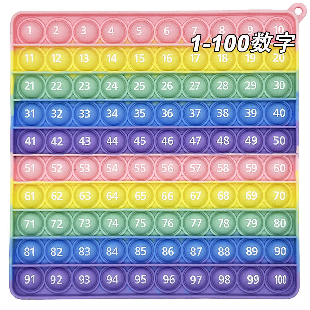 12X12 European and American Multiplication Table Math Practice Board Silicone Educational Science Learning Aid Toy Fun