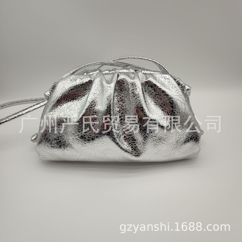 Zebra Pattern Cloud Bag Cross-border Women's Bag Pleated Dumpling Bag New Autumn and Winter Fashion Shoulder Crossbody Bag Hand-held Women's Bag