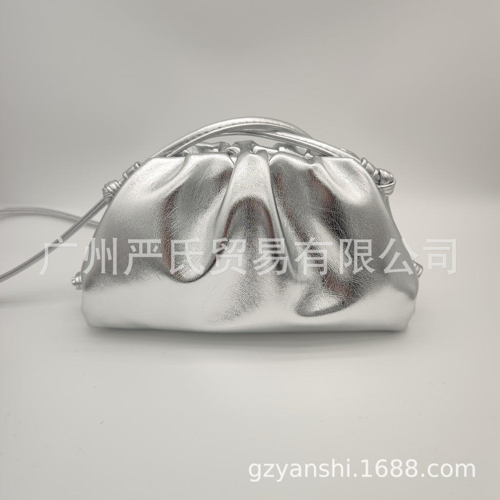 Zebra Pattern Cloud Bag Cross-border Women's Bag Pleated Dumpling Bag New Autumn and Winter Fashion Shoulder Crossbody Bag Hand-held Women's Bag