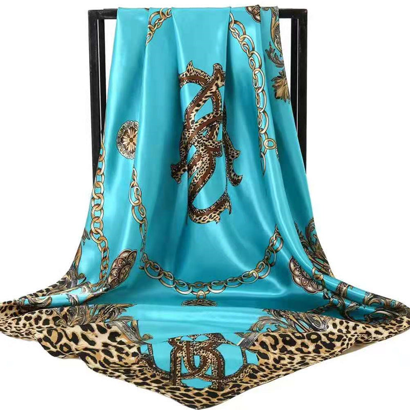 Mother's Day gift double-sided scarf 90 square scarf summer women's thin decorative versatile small scarf shawl scarf scarf
