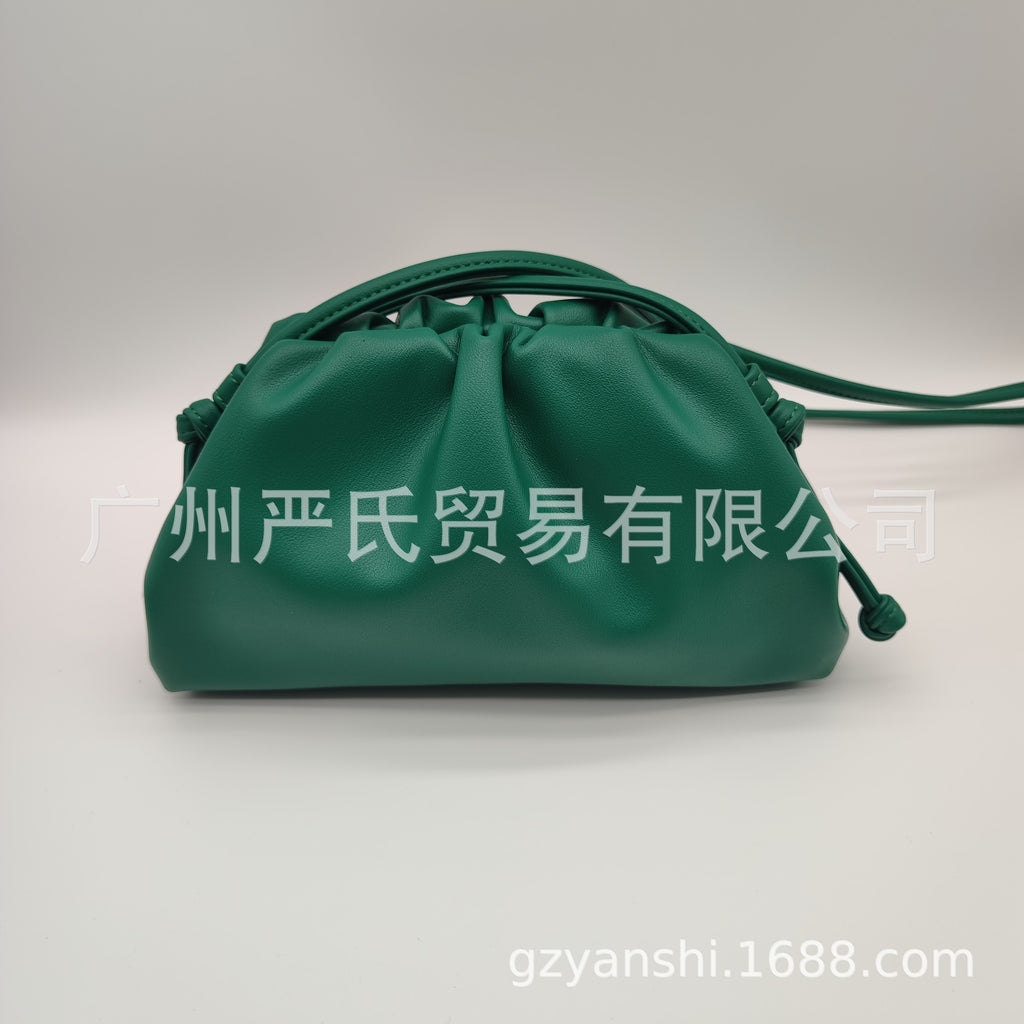 Zebra Pattern Cloud Bag Cross-border Women's Bag Pleated Dumpling Bag New Autumn and Winter Fashion Shoulder Crossbody Bag Hand-held Women's Bag