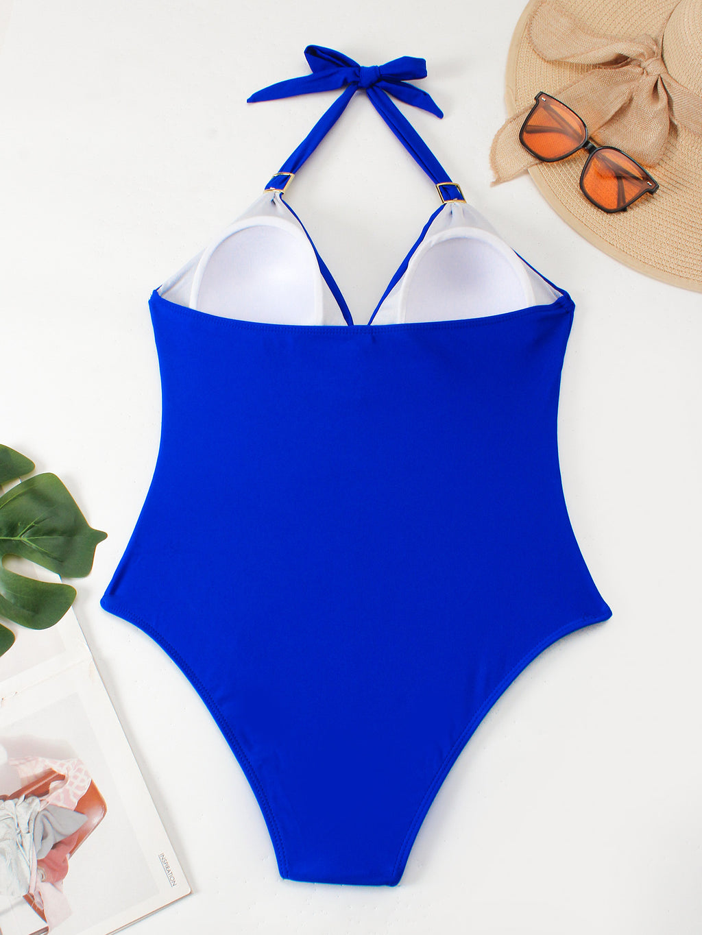 European and American Foreign trade one-piece swimsuit women's conservative slimming quick-drying Swimsuit Beach hot spring vacation lace strap swimsuit